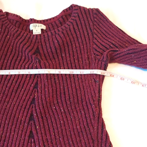 Style & Co   Dark red Sweater .Size Small .Great Condition. - Picture 4 of 8